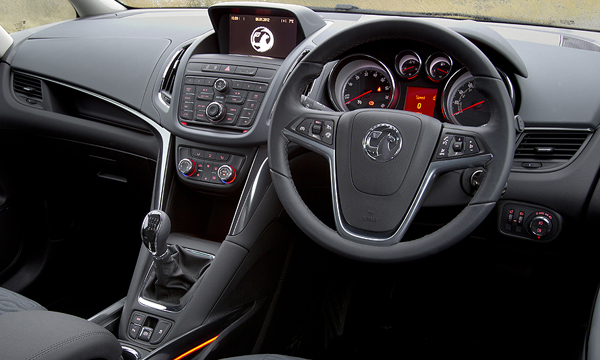 vauxhall zafira tourer behind the wheel