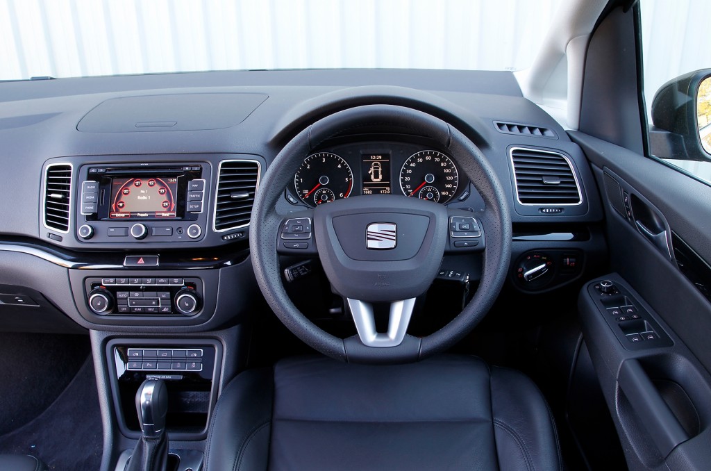 Seat Alhambra behind the wheel